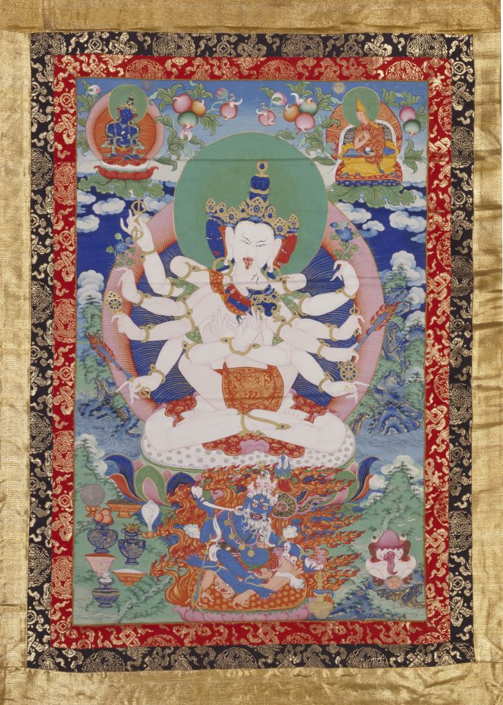 图片[1]-Secret Buddha – Dense Vajrasattva Thangka-China Archive